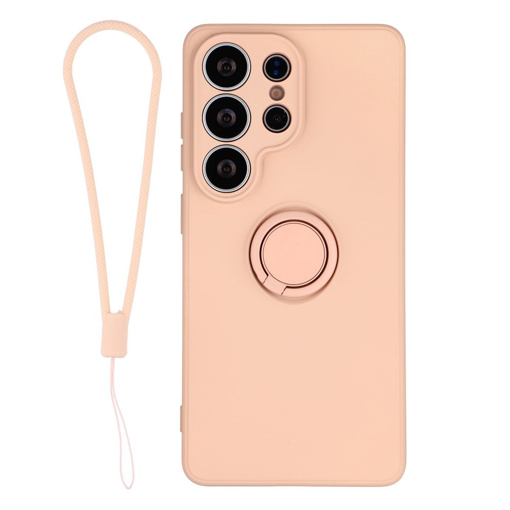 Silikonskal för Samsung Galaxy S26 Ultra med remring och stödfodral