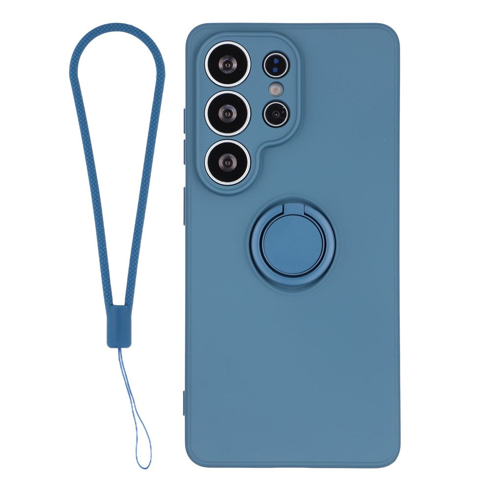 Silikonskal för Samsung Galaxy S26 Ultra med remring och stödfodral