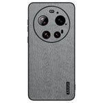 For Xiaomi 17 Ultra 5G Case Wood Texture PU Leather Coated PC TPU Phone Cover