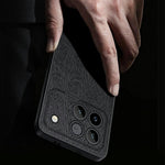 For Honor Win 5G Case Wood Texture PU Leather Coated PC TPU Phone Cover