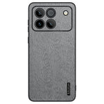 For Honor Win 5G Case Wood Texture PU Leather Coated PC TPU Phone Cover