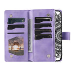 Wallet Case For Honor Play10A 4G  /  X5c Plus 4G  /  X5c 4G Mandala Flower Pattern PU Leather Phone Cover with Wrist Strap