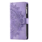 Wallet Case For Honor Play10A 4G  /  X5c Plus 4G  /  X5c 4G Mandala Flower Pattern PU Leather Phone Cover with Wrist Strap