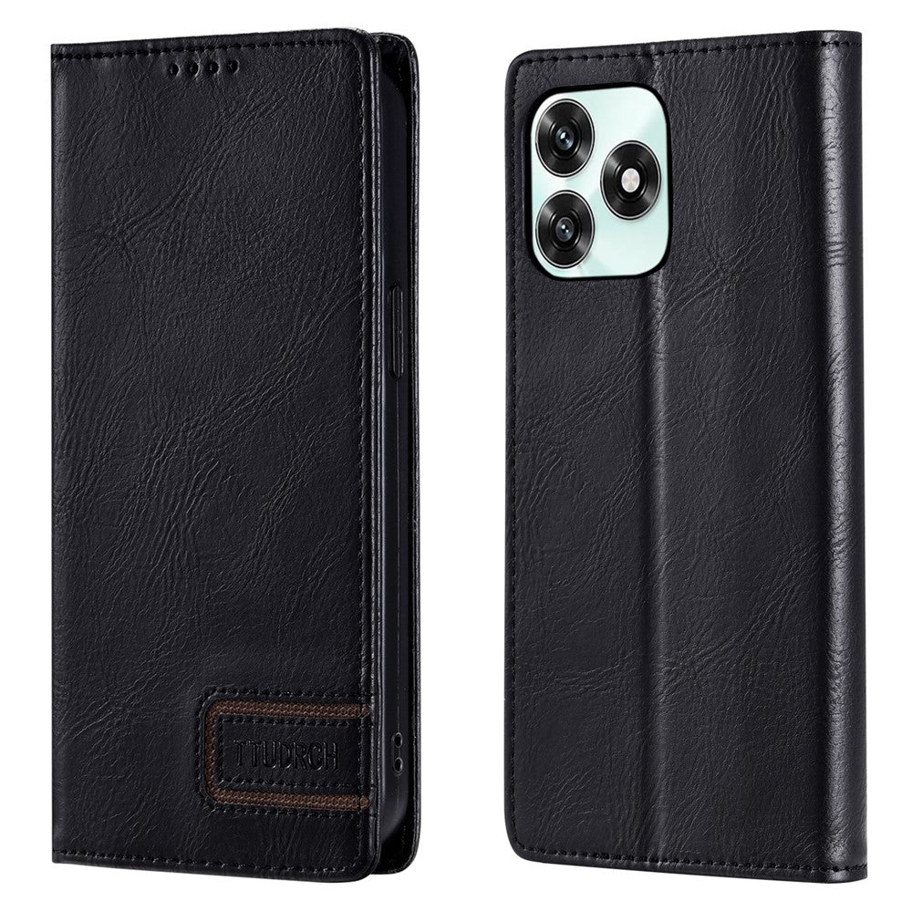 TTUDRCH Style 007 Leather Case For Honor Play10A 4G  /  X5c Plus 4G  /  X5c 4G RFID Blocking Wallet Stand Phone Cover