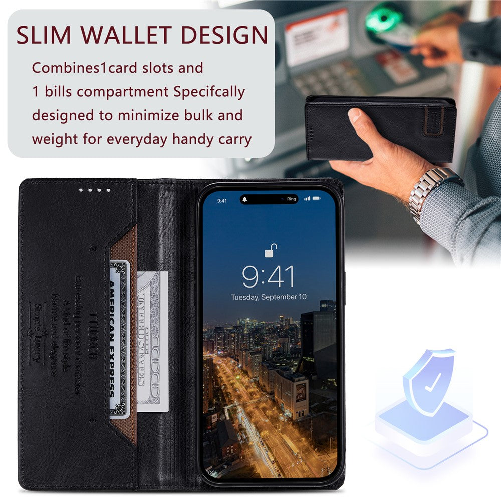 TTUDRCH Style 007 Leather Case For Honor Play10A 4G  /  X5c Plus 4G  /  X5c 4G RFID Blocking Wallet Stand Phone Cover