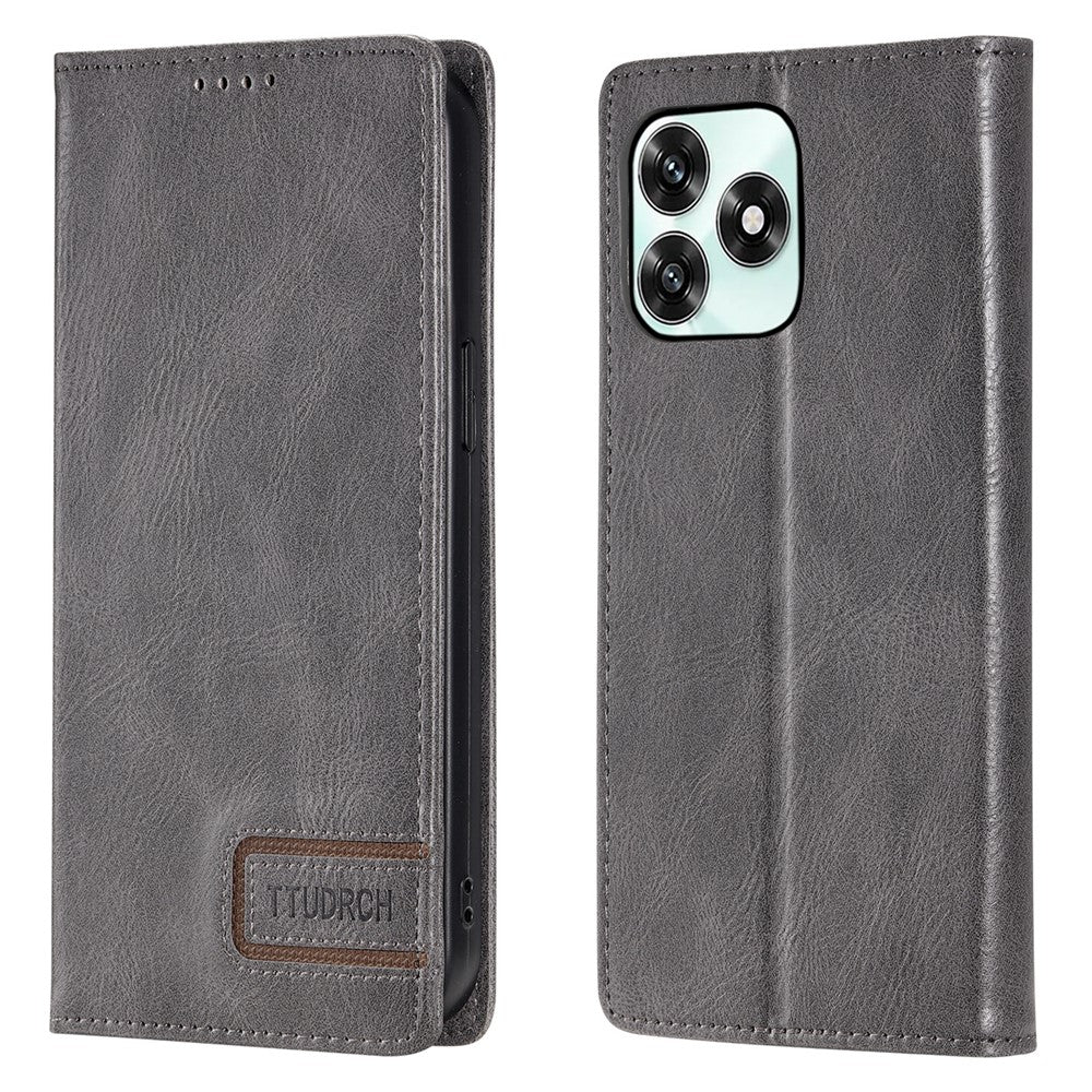 TTUDRCH Style 007 Leather Case For Honor Play10A 4G  /  X5c Plus 4G  /  X5c 4G RFID Blocking Wallet Stand Phone Cover
