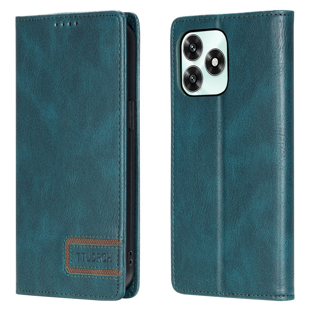 TTUDRCH Style 007 Leather Case For Honor Play10A 4G  /  X5c Plus 4G  /  X5c 4G RFID Blocking Wallet Stand Phone Cover