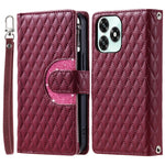 Telefoncover til Honor Play10A 4G / X5c Plus 4G / X5c 4G Lynlåslomme Glitter Læder Telefoncover med Håndrem