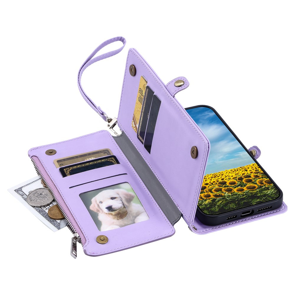 Phone Case For Honor Play10A 4G / X5c Plus 4G / X5c 4G TPU + PU Leather Wallet Phone Cover with Wrist Strap
