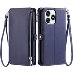 Phone Case For Honor Play10A 4G / X5c Plus 4G / X5c 4G TPU + PU Leather Wallet Phone Cover with Wrist Strap