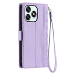 Leather Case For Honor Play10A 4G / X5c Plus 4G / X5c 4G Rhombus Texture Wallet Stand Phone Cover with Wrist Strap