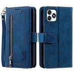 Phone Case For Honor Play10A 4G / X5c Plus 4G / X5c 4G 9 Card Slots Zipper Wallet PU Leather Phone Cover with Wrist Strap