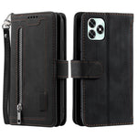 Phone Case For Honor Play10A 4G / X5c Plus 4G / X5c 4G 9 Card Slots Zipper Wallet PU Leather Phone Cover with Wrist Strap
