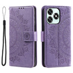 Stand Case For Honor Play10A 4G  /  X5c Plus 4G  /  X5c 4G Imprinted Totem PU Leather Wallet Phone Cover with Wrist Strap