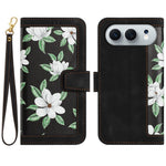 Til Honor 500 5G / 500 Pro 5G Etui i PU-læder med blomstermønster og kortholder