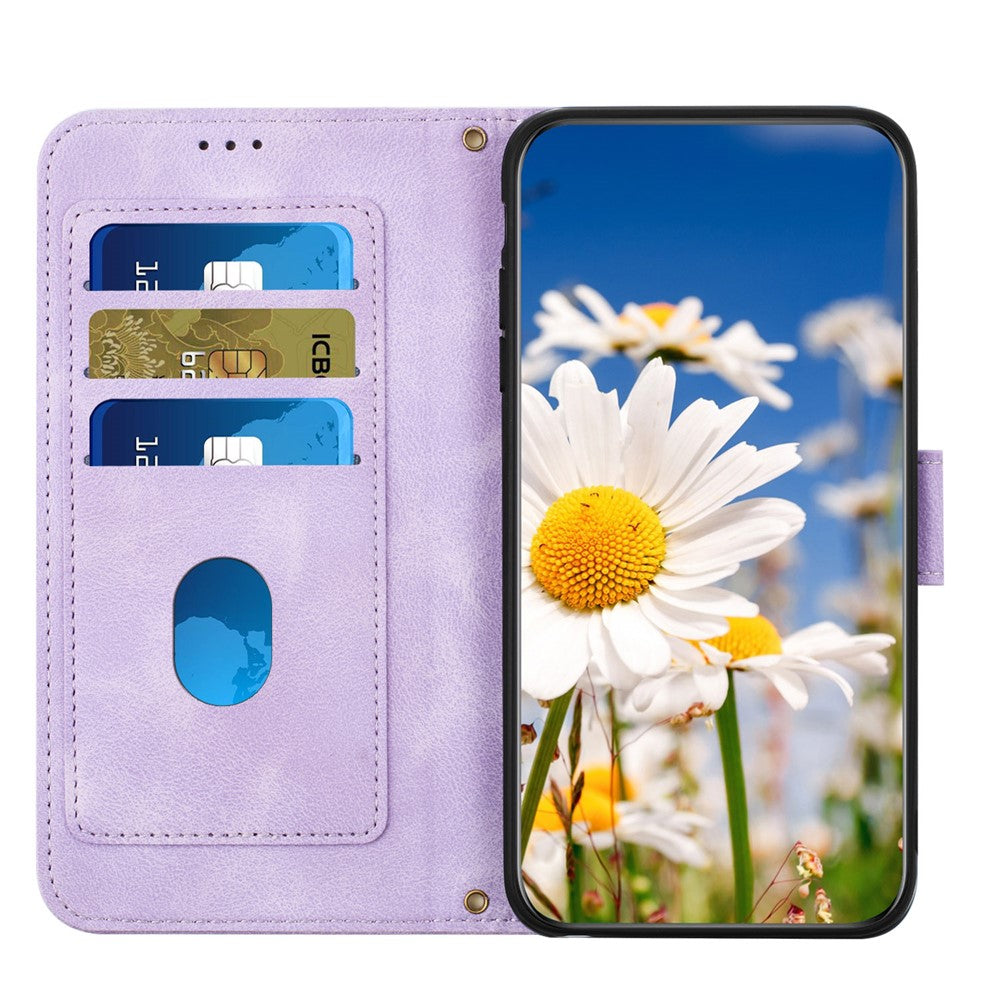 For Honor Magic8 Pro 5G Case PU Leather Floral Phone Cover with Card Slots