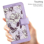 For Honor Magic8 Pro 5G Case PU Leather Floral Phone Cover with Card Slots