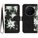 For Honor Magic8 Pro 5G Case PU Leather Floral Phone Cover with Card Slots