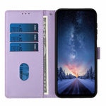 For Samsung Galaxy S26+ Stand Case Tree-and-Cat Pattern PU Leather Wallet Protective Phone Cover with Wrist Strap