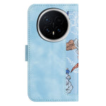 For Honor Magic8 5G Case PU Leather Floral Phone Cover with Card Slots