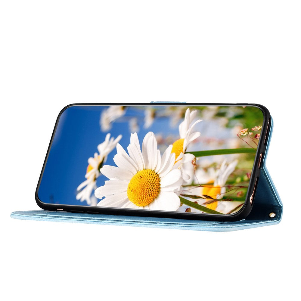 For Honor Magic8 5G Case PU Leather Floral Phone Cover with Card Slots