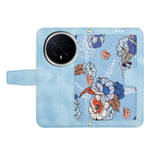 For Honor Magic8 5G Case PU Leather Floral Phone Cover with Card Slots
