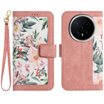 For Honor Magic8 5G Case PU Leather Floral Phone Cover with Card Slots