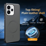 For Oppo Reno15 5G (Global) / Reno15c 5G (China) Magnetic Case Leather Coated TPU + PC Phone Cover