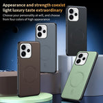 For Oppo Reno15 5G (Global) / Reno15c 5G (China) Magnetic Case Leather Coated TPU + PC Phone Cover