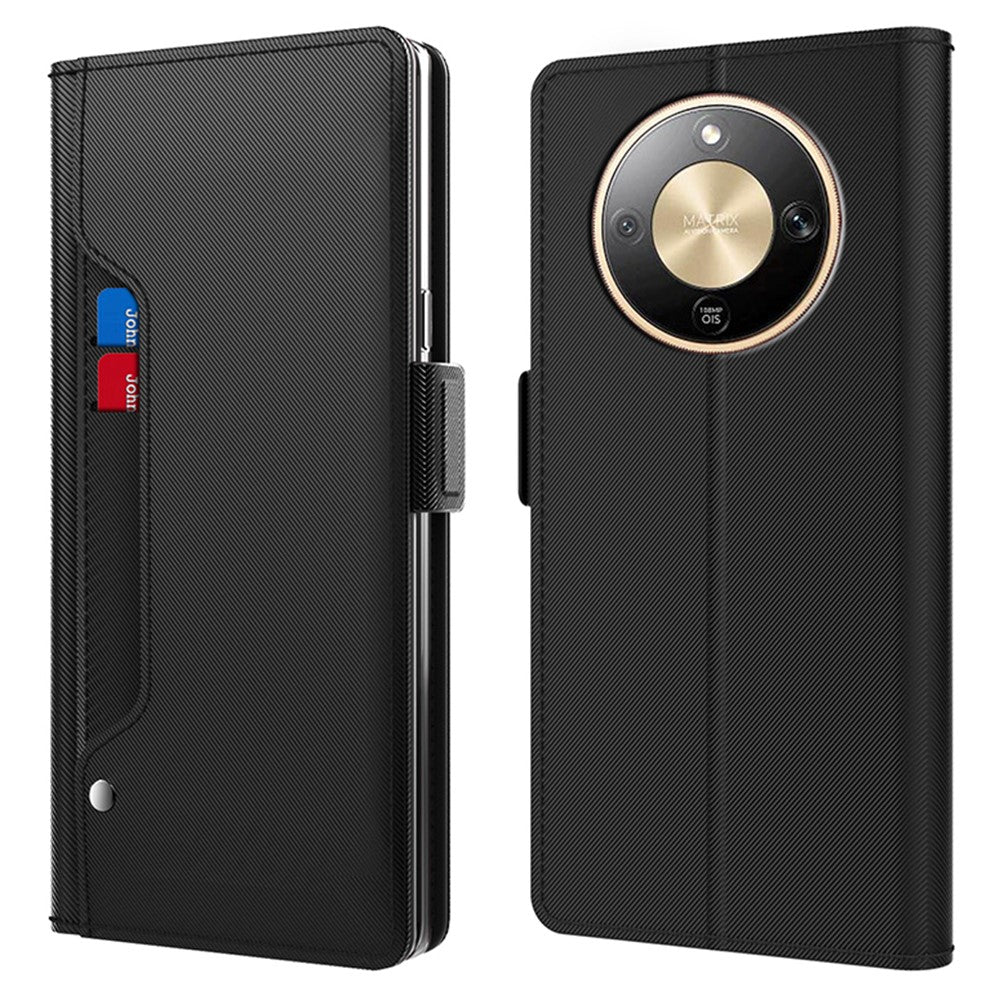 Phone Case For Honor Magic8 Lite 5G  /  X9d 5G  /  X70 5G PU+TPU Magnetic Flip Phone Cover with Stand