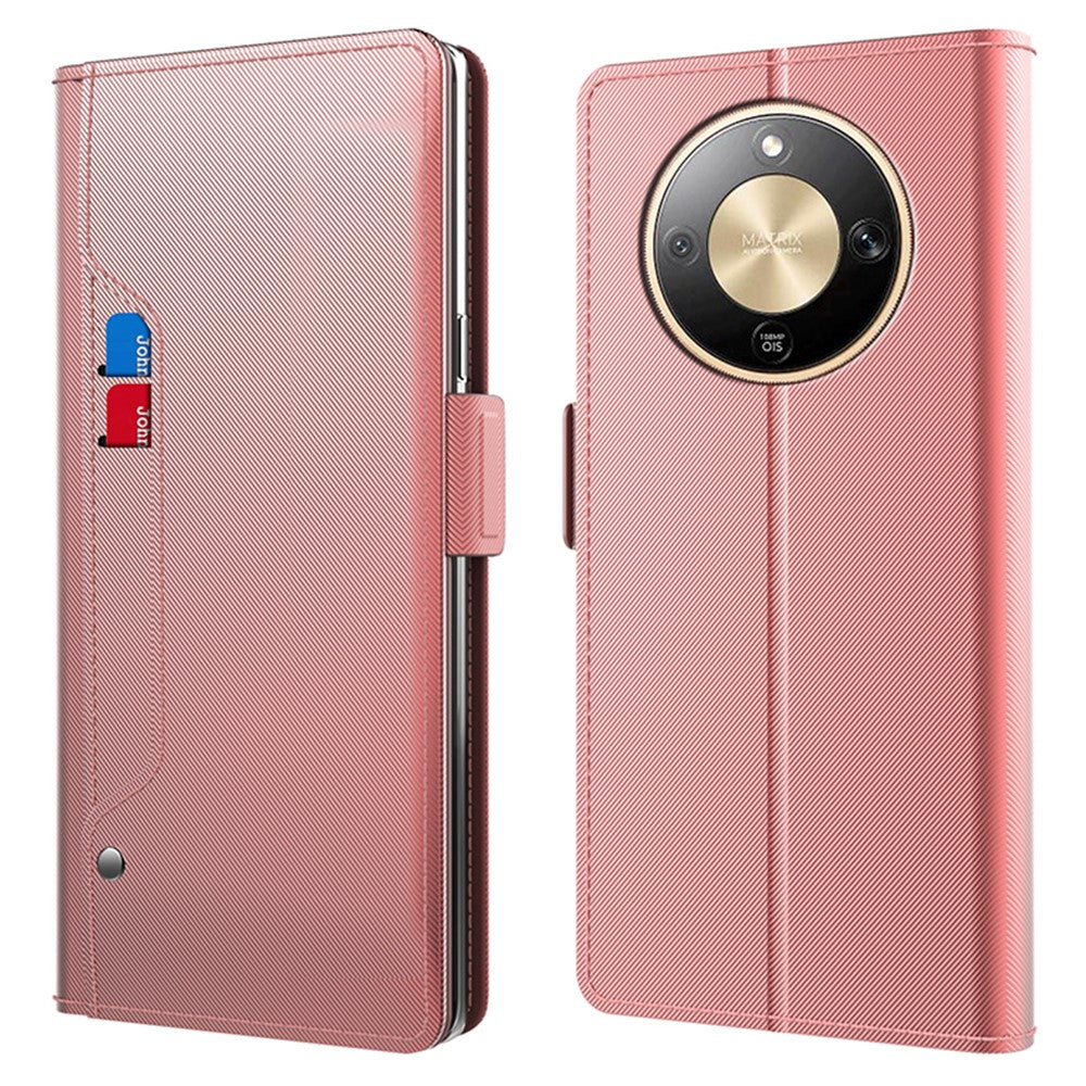 Phone Case For Honor Magic8 Lite 5G  /  X9d 5G  /  X70 5G PU+TPU Magnetic Flip Phone Cover with Stand