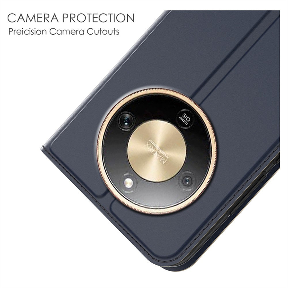 Phone Case For Honor Magic8 Lite 5G  /  X9d 5G  /  X70 5G PU Leather Phone Cover with Card Holder Stand