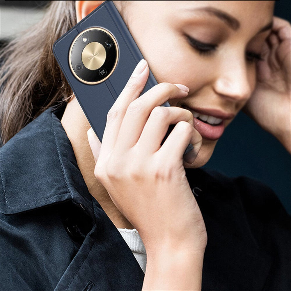 Phone Case For Honor Magic8 Lite 5G  /  X9d 5G  /  X70 5G PU Leather Phone Cover with Card Holder Stand