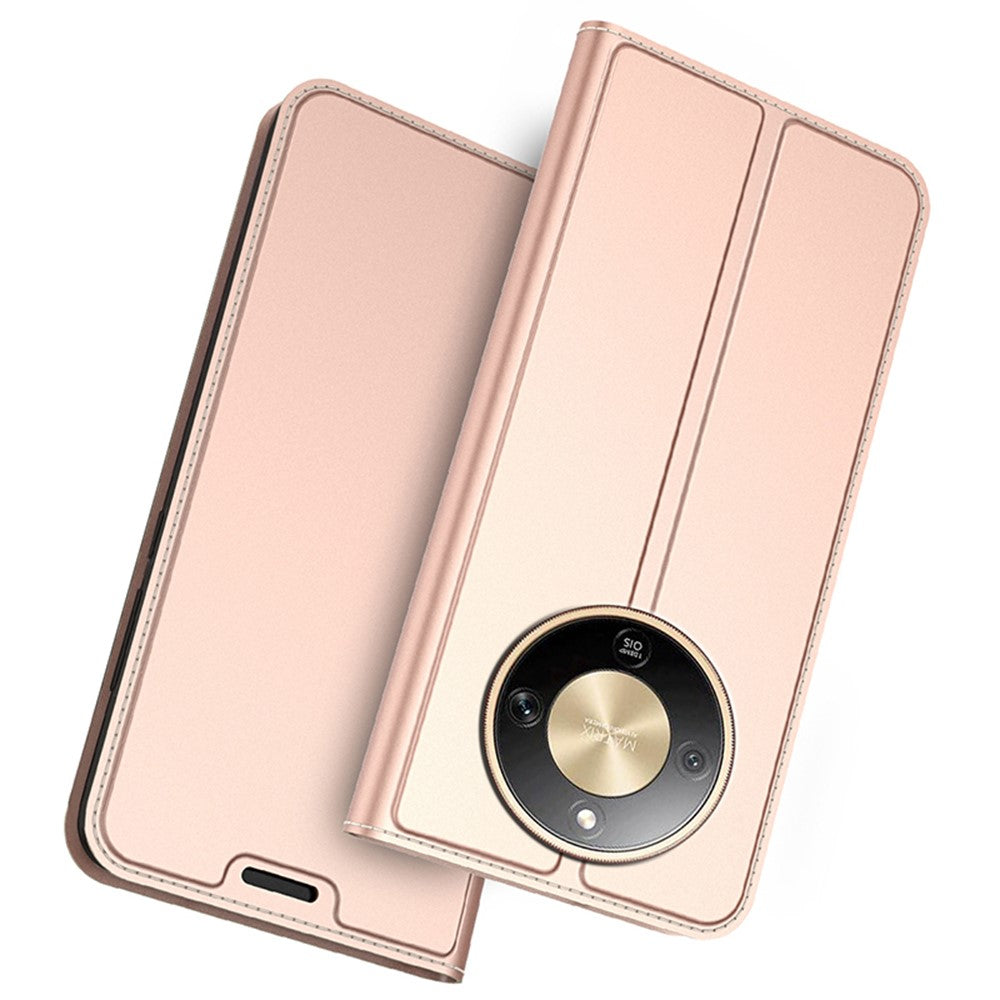 Phone Case For Honor Magic8 Lite 5G  /  X9d 5G  /  X70 5G PU Leather Phone Cover with Card Holder Stand