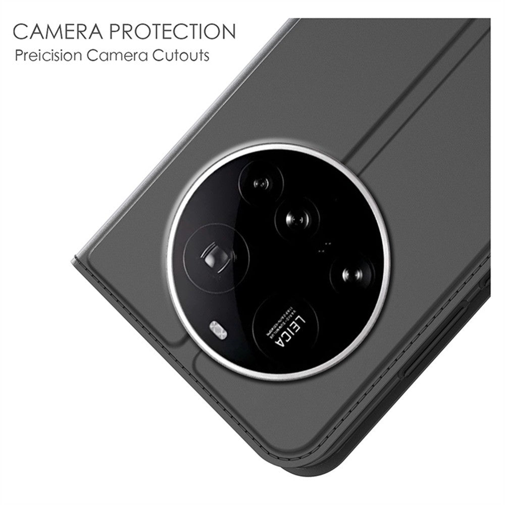 For Xiaomi 17 Ultra 5G Case PU Leather Phone Cover with Card Holder Stand