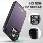 CASEME For iPhone 16 Pro Magnetic Case ME80 Series Leather PC TPU Phone Cover with Detachable Wallet