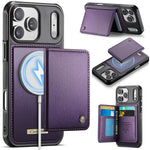 CASEME ME80 Series For iPhone 18 Pro Max / 17 Pro Max Magnetic Case RFID Blocking Leather PC TPU Phone Cover with Detachable Wallet