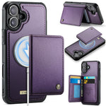 CASEME For iPhone 16 Plus Magnetic Case  ME80 Series Leather PC TPU Phone Cover with Detachable Wallet