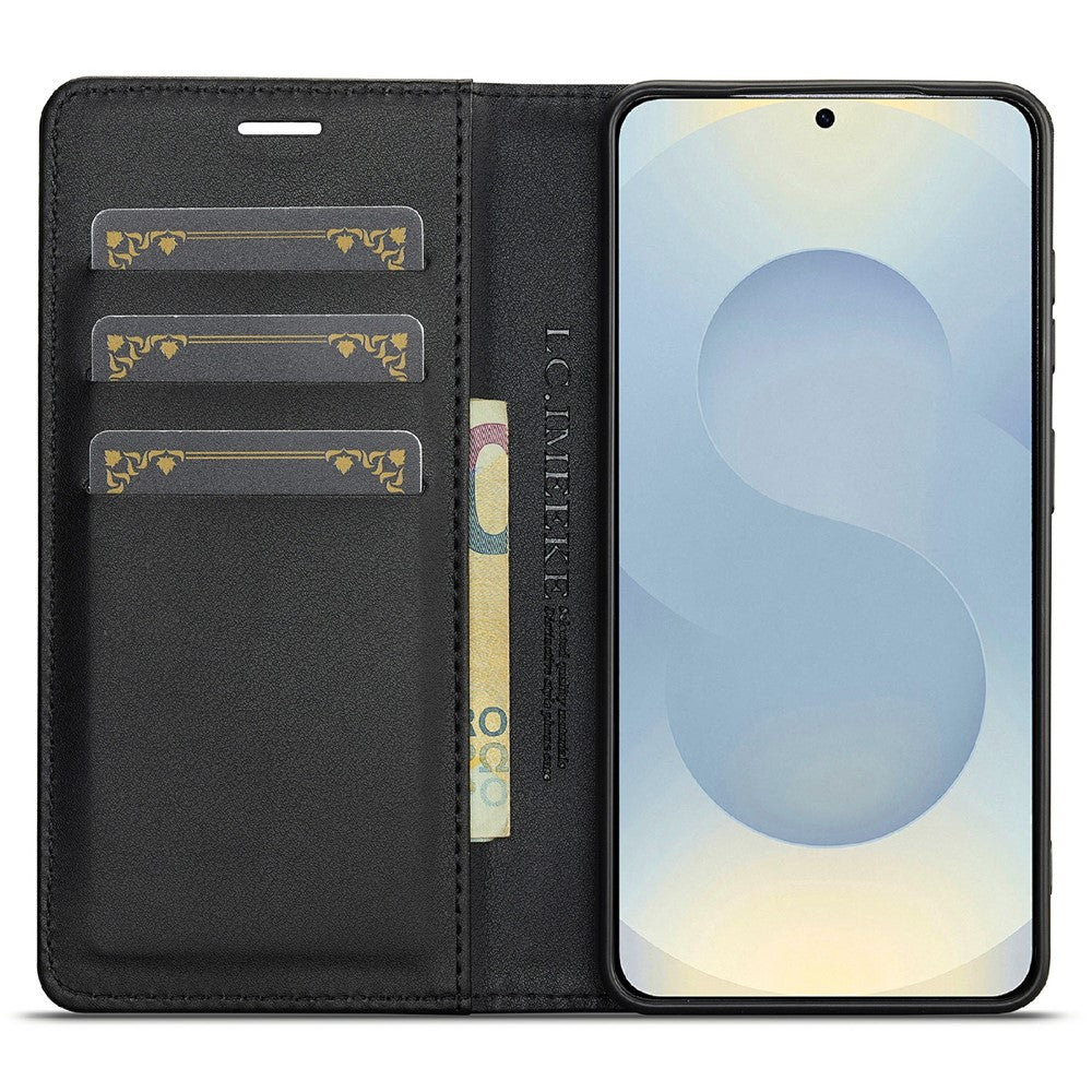 LC.IMEEKE For Samsung Galaxy A57 5G Wallet Case Carbon Fiber Texture Leather Phone Cover