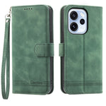 DIERFENG DF-03 För Oppo Reno15 F 5G Läderfodral Lines Imprint Plånboksfodral med Handledsrem