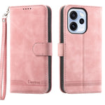 DIERFENG DF-03 För Oppo Reno15 F 5G Läderfodral Lines Imprint Plånboksfodral med Handledsrem