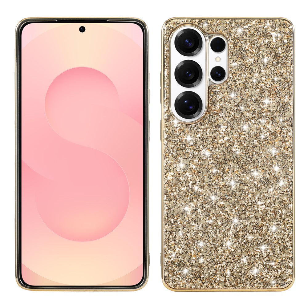For Samsung Galaxy S26 Ultra Case Electroplating TPU + PC Sparkling Glitter Phone Back Cover