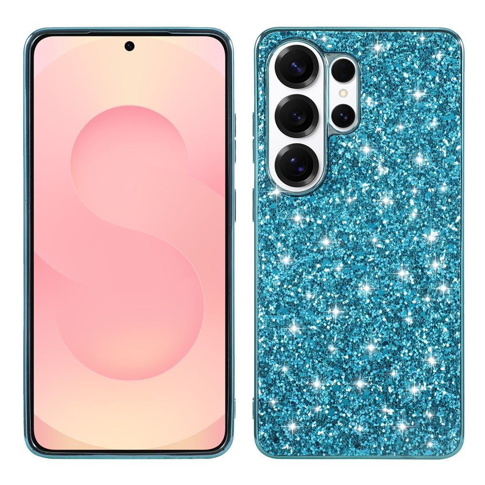 For Samsung Galaxy S26 Ultra Case Electroplating TPU + PC Sparkling Glitter Phone Back Cover