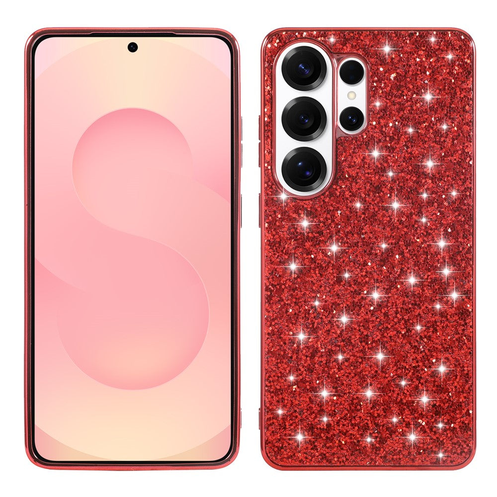 Samsung Galaxy S26 Ultra Skal Galvaniserad TPU + PC Glitter mobil Baksida