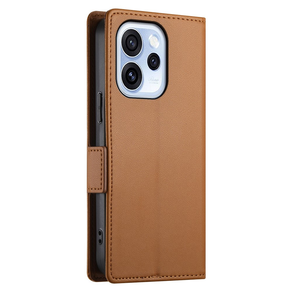 For Oppo Reno15 F 5G Stand Case PU Leather Wallet Phone Cover