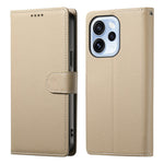 For Oppo Reno15 F 5G Case Magnetic Snap Litchi Texture Leather Wallet Phone Cover with Wrist Strap