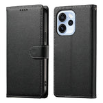 For Oppo Reno15 F 5G Case Magnetic Snap Litchi Texture Leather Wallet Phone Cover with Wrist Strap