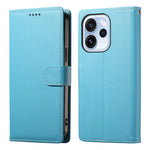 For Oppo Reno15 F 5G Case Magnetic Snap Litchi Texture Leather Wallet Phone Cover with Wrist Strap