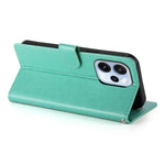 Oppo Reno15 F 5G Plånboksfodral Fjärilsblommigt PU-läder mobilskal med Handledsrem