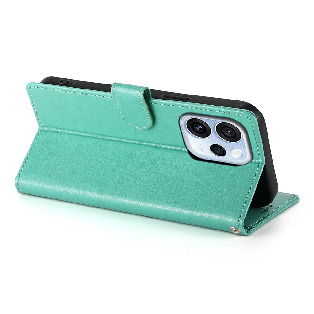 Oppo Reno15 F 5G Plånboksfodral Fjärilsblommigt PU-läder mobilskal med Handledsrem